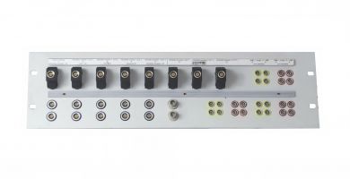 19-inch 3RU Lemo patchbay | 24x Lemo Series 0S | 26x Lemo AES | 2x BNC | 8x bridge connectors | SF204 