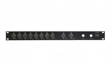 19-inch 1RU 10x male XLR patchbay  | SF212 