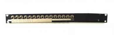 19-inch 1RU panel with 15x BNC to BNC connectors for audio clocks or video signals | SF235 