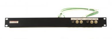 19-inch 1RU panel with 2x BNC to BNC and 4x PVA gold connectors for audio/video systems | SF23619-inch 1RU panel with 2x BNC to BNC and 4x PVA gold connectors for audio/video systems | SF236 