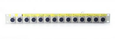 19-inch 1RU 14x XLR patchbay  | SF404 
