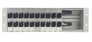 Steckfeld 19“ 3HE XLR to Siemens. Wallbox tonahmeraum 