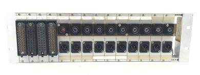 Steckfeld 19“ 3HE 10x Sprechstelle stereo 