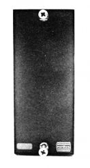 Blank plate for B1 size dannercassettes, grey 