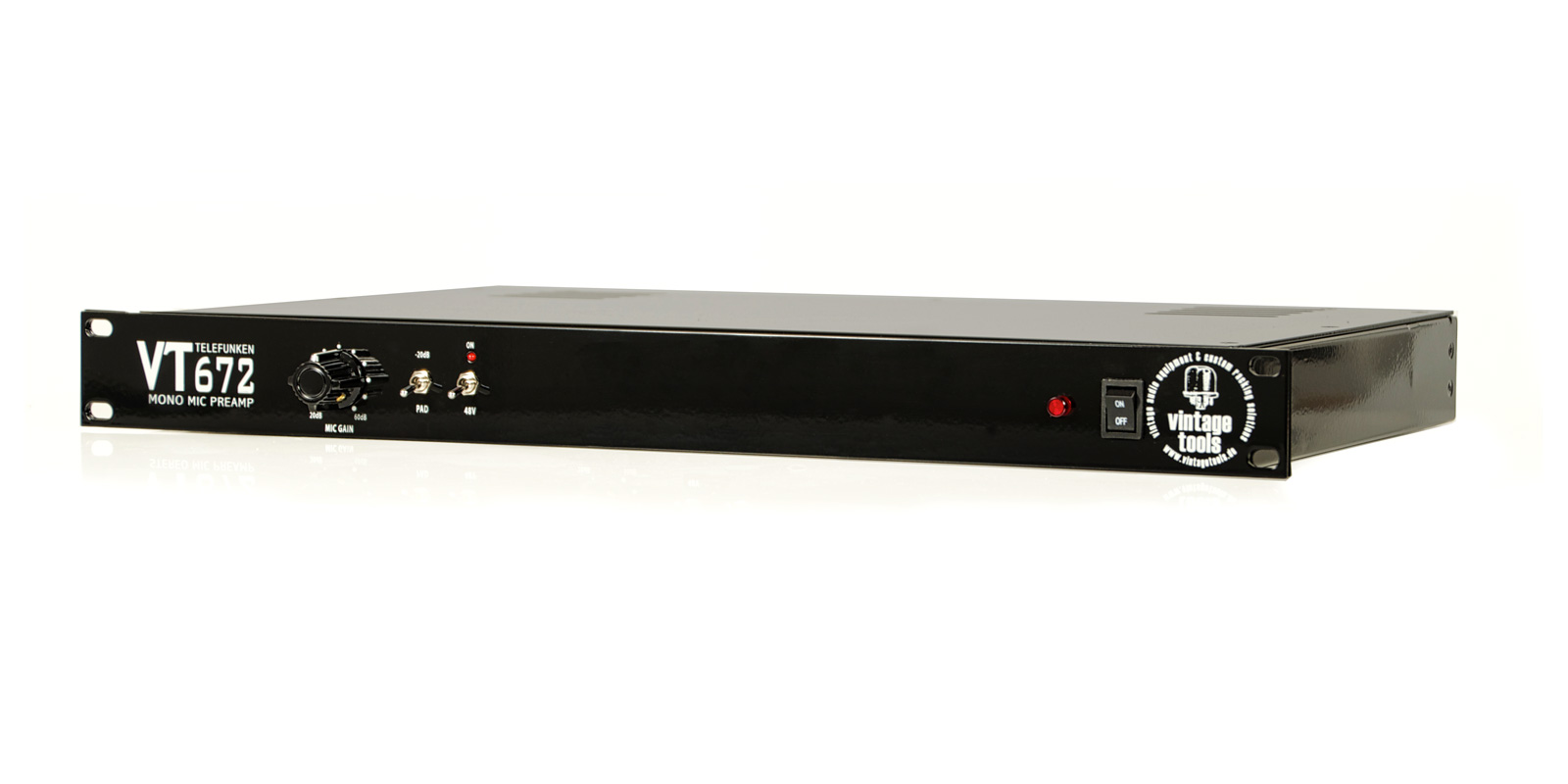 Vt Rack vintagetools shop | VT672 Telefunken mic preamp | mono